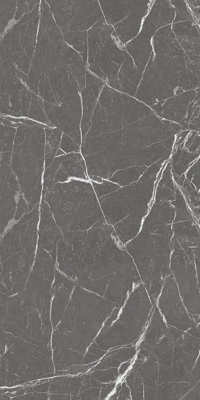 Premium Marble Statuario Dunkelgrau 60x120 cm - Poliert